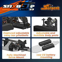 Serpent SRX8 GTE LWB 1/8 On-Road RC Car Kit with Carbon Fiber & CNC Aluminum Parts