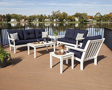POLYWOOD® Vineyard 6-Piece Deep Seating Set in Black/Granite