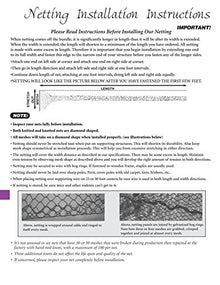 Aviary Netting Heavy Knotted 2 inch Poultry Net (50 ft x 100 ft)