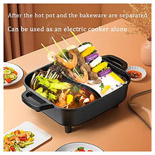 Electric Grill With Hot Pot 2 In 1 Indoor Korean BBQ Grill - Smokeless - 2200W Multifunctional - Ideal For Parties And Gatherings (B)