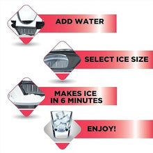 26 Lb. Countertop Ice Maker Portable See-Through Window Makers
