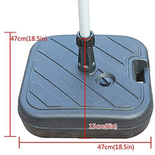 CUTPOIY Umbrella Base,Parasol Base, Heavy Duty Water/Sand Filled Plastic Outdoor Patio Sun Umbrella Stands for 32-38 mm Umbrella Pole