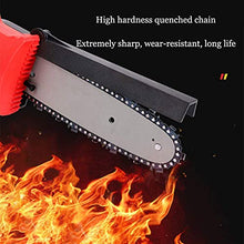 JKSVTF Mini Chainsaw, 8 Inch Cordless Portable Electric Chainsaw, 1280W 21V Rechargeable Battery Operated One-Hand Portable Garden Saw for Tree Branch Wood Cutting (Black 1 Battery)