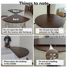 YUNSEU Large Round Foldable Table Top Only, 120cm - 244cm Diameterround Wood Table Top,Replace Tables Top, Circle Folding Tables Top, Easy to Store