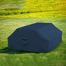Covers & all Picnic Table Cover, 12 Oz Waterproof UV & Weather Resistant Protector, Outdoor Patio Table Bench Outside Furniture Cover with Air Vents & Drawstrings (98”L x 63”W x 37”H, Blue)