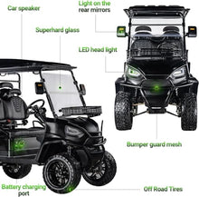 StandbyMe Golf Cart Electric 48V 5000W AC Motor 18 Inch Off Road Tires Black
