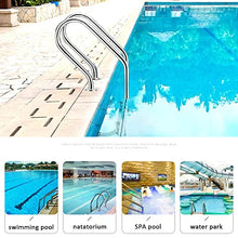 ZCBYBT 304 Stainless Steel Non-Slip Swimming Pool Ladder, Load-Bearing 200Kg, Suitable for Indoor/Outdoor Swimming Pool Water Park,Pink,3 Step