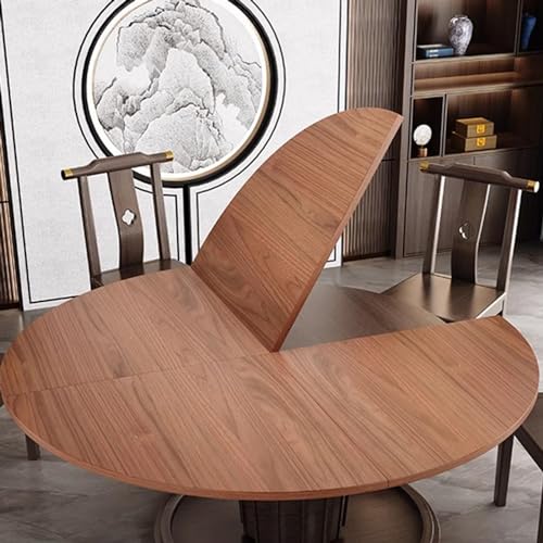 Blazea Wood Round Table Top Foldable, Dining Room Large Banquet Table Space Saving, 47 51 55 59 63 67 70 79 Inch Diameter Round Table Top No Legs(150 cm (59 inch))