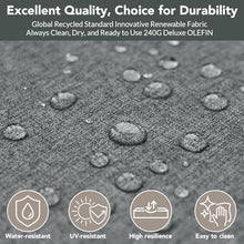 SAILARY Outdoor Patio Furniture Set 4 Seats Luxury Aluminum Patio Conversation Set with Coffee Table, Washable Thick Cushions, Large Sectional Sofa for Porch, Balcony, Deck, Yard, Gray