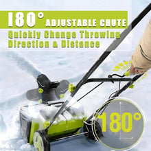 WEIZIIA Electric Snow Shovel, Snow Blower Cordless, 40V Snowblower Battery Powered 3500 W Brushless Motor, 20" Path, 25ft Max Throw, LED Lights for Driveway and Entryway 2Battery