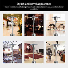 AIZYR Outdoor Patio Heater, Freestanding Propane Patio Heater with Wheels for Home/Courtyard/Indoor Dust &Waterproof