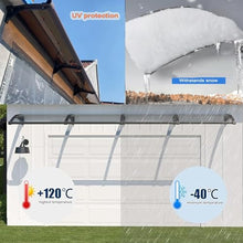 Aluminum Patio Awning: Durable Waterproof UV-Protected Outdoor Shade, Polycarbonate Canopy (80x420cm) for Doors, Windows, Patios & Entrances