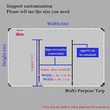 Zipper Tarps, Pergola Patio Gazebo Balcony Weatherproof White Transparent Tarp, Outdoor Tarp Curtains With Zipper Doors, Weatherproof, Balance Indoor And Outdoor Temperature ( Size : H2.8xW8m/H9.1xW26