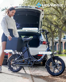 HOVERFLY 16" Folding Electric Bike 350W White