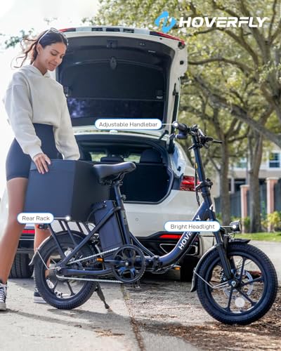 HOVERFLY 16" Folding Electric Bike 350W White
