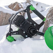 ION ICE FISHING Alpha Plus 8-Inch Gen 3 40V Lithium-ion Electric Ice Auger Green/Black