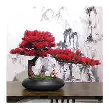Artificial Bonsai Large Simulated Pine Bonsai Decoration Pine Bonsai Living Room Indoor Artificial Bonsai Decoration for Home Office (Color : Grey) (Grey)