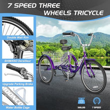 Slsy Adult Tricycles 7 Speed Grapefruit Glow