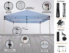 JJ'S PROMO Custom Event Tent 10x10 with Aluminum Frame Full