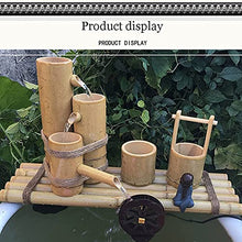 ERoomQ Garden Water Feature Water Features for The Garden Bird Bath Water Feature Pump Bamboo Fountains and Water Feature Gardens Add Luster to Your Zen Garden Or Backyard((40cm/15.7in))