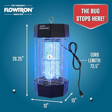 Flowtron Outdoor Bug Zapper, 2 Acre, 120W UV Light, 5600V Grid, UL Listed