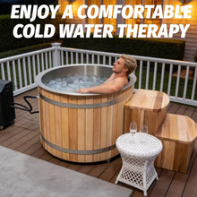 Outdoor Ice Bath Tub with 1HP Chiller, WiFi Control Ice Cold Plunge Therapy