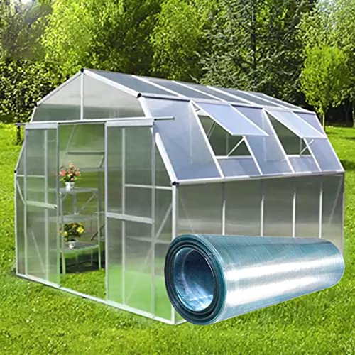 LFFH Transparent Daylighting Panels,1mmPolycarbonate Roofing Sheet Outdoor Waterproof Easy to Bend & Cut for Pergola Greenhouse Sunshine Room (Color : Clear, Size : 1.2mx30m)