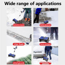 1200W 12 Inch Electric Snow Shovel, Corded Handheld Snow Plow for Driveways, School Road and Outdoor Snow Removal