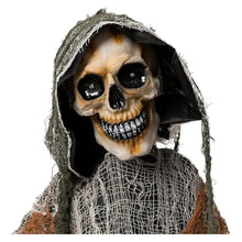 ASDJKL Holiday Decoration 67" Halloween Decorations Life Size Animatronics Grim Reaper with Chain, Sound-Actived Halloween Party Decoration with Sound Halloween Decorations