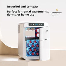 AWMGPDDBTO Mini Fridge Portable Mini Fridge Freezer, 42L