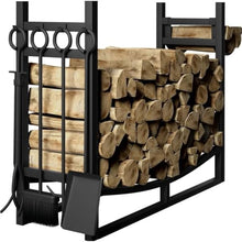 IEDFHJU Firewood Rack Large 30.7in Wrought Iron Firewood Rack