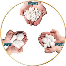 Southwest Boulder & Stone Porcelain White Pebbles | 1000 lbs | Natural Rocks, White Stones for Potted Plants, Gardening, Succulents, Aquariums, Terrariums, and More (1/4 Inch)