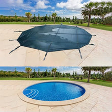 CHZDPP Round Inground Pool Cover for Winter, Customizable High Strength Pool Covers with Installation Hardware, 8/12f/15/18/21/24/28/30/35/40 ft(39.5ft/1204cm)