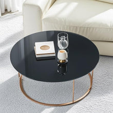 Rygcrud Round Tempered Glass Table Top - 11mm Thick, Glass Countertop for Coffee Table, Tile Table, Home Office Side Table, Beveled Polished Edges, Only Glass(100 cm)