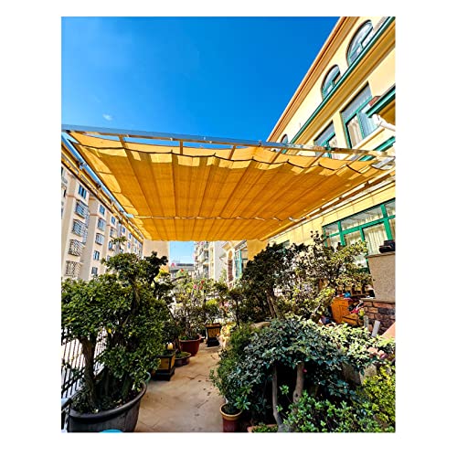 QWEASDF Wave Shade Sail,Retractable Wave Sun Shade Canopy,Pergola,Cover Shade Sail Awning for Patio Porch Garden Yard Deck Outdoor, Included Hardware,Customizable (Size : W1.3*L17m/W4.26*L55.77ft)