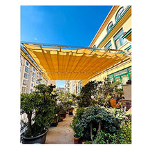 QWEASDF Wave Shade Sail,Retractable Wave Sun Shade Canopy,Pergola,Cover Shade Sail Awning for Patio Porch Garden Yard Deck Outdoor, Included Hardware,Customizable (Size : W1.3*L17m/W4.26*L55.77ft)