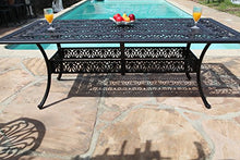 GrandPatioFurniture.com CBM Patio Elisabeth Cast Aluminum 7 Piece Dining Set w/ 2 Swivel Rockers 4 Arm-Chairs SH217-2S4A