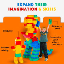 BiggoBlocks Jumbo Building Blocks Set 192 pcs Red, Blue, Green, Yellow