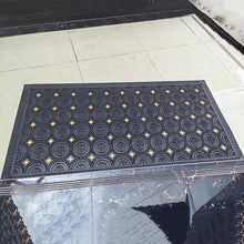 GTPBAO Exterior Patchwork Mat with Circle Brush, Grey Non-Slip Door Mats for Stairs Doorway, Wide 60cm 75cm 90cm 105cm 120cm 150cm(180x360cm/70.9x142in)