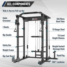 MAJOR LUTIE Fitness PLM03 All-in-One Power Cage Red