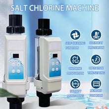 ORIDLECTAL Salt Chlorine Generator with LED Control Panel & Salinity Display, Salt Water Pool Chlorinator for Swimming Pools and SPAs, 8g-20g/h Output with Simple Use 8g/h