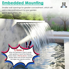 BiSaXieTa Outdoor Pond Stainless Steel Waterfall Spillway