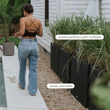 Veradek Block Series Span Planter - Tall Rectangular Outdoor Planter