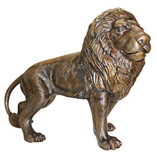 Design Toscano Guardian Lion Cast Bronze Garden Statue Two Tone Bronze & Verdigris