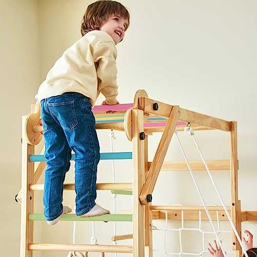 Avenlur Grove 8-in-1 Indoor Jungle Gym Colored Bars