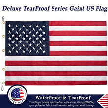 DANF FLAG American Flag 30x50 ft Super Tough Tearproof Spun Polyester