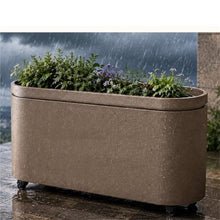YUHUAWF Garden Bench Movable Planter Box Growing Container Decorative Flower Pot Planter Box with Bench