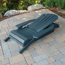 highwood AD-KITCHL6-NBE Hamilton Folding and Reclining Adirondack Chairs, 2-Piece Set, Nantucket Blue