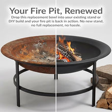 Sunnydaze Fire Pit Bowl with Spark Screen, 39" Outer / 30" Inner Dia