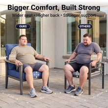 Sweecci Aluminum Outdoor Patio Furniture Set with 5.1-Inch Cushions